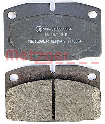 METZGER 1170234 Bremsbelagsatz, Scheibenbremse
